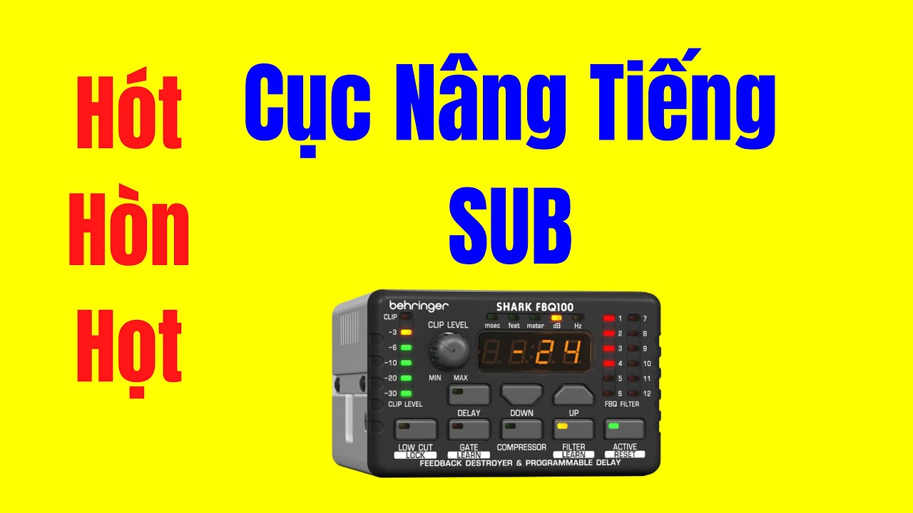 Cục Nâng Tiếng Sub Uy Lực Chính Hãng Behringer FBQ100