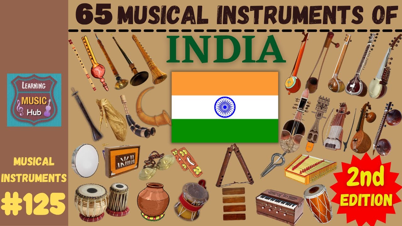 65 MUSICAL INSTRUMENTS OF INDIA (2nd Edition)_LESSON #125 | LEARNING MUSIC HUB | MUSICAL INSTRUMENTS