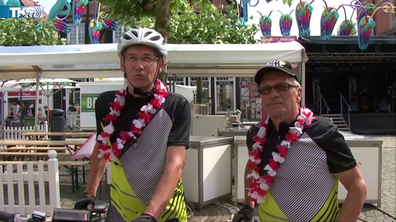 Punktlandung der Radler - TKSzeit beim Empfang in Ahlen dabei