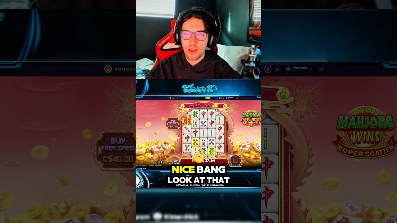 Huge base hit on mahjong 🀄️ #roobet #slot #casino #slots #pragmaticplay #bigwin