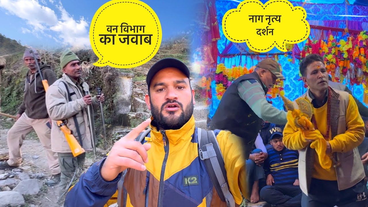 गांव में भालू || वन विभाग का खुलासा || साथ में देखिए पहाड़ी नाग नृत्य की झलक || Ajay Kedarvasi 