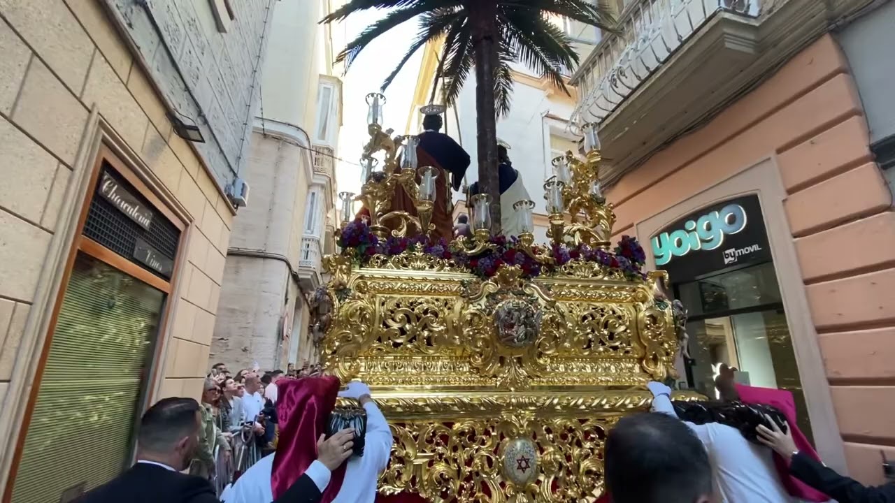 Jesús de La Paz - Borriquita Cádiz 2023 - Calle Valverde - José del Toro