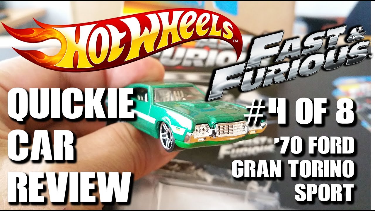 4/8 FAST & FURIOUS - '70 FORD GRAN TORINO SPORT Quickie Car Review Hot Wheels Walmart Exclusive