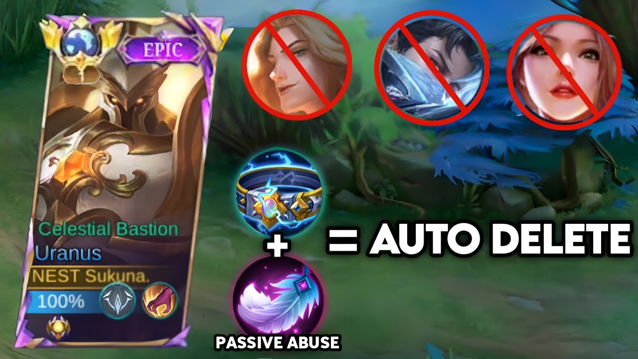 NEWLY BUFFED URANUS JUNGLE IS META! ONE HIT BUILD AND EMBLEM💀(must try)
