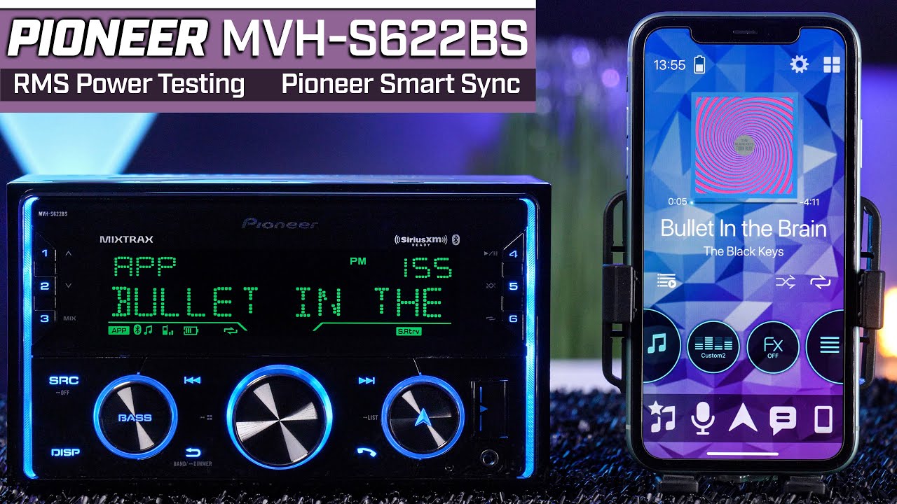 Pioneer MVH-S622BS Double DIN Digital Media Receiver with SMART SYNC - RMS Power Testing
