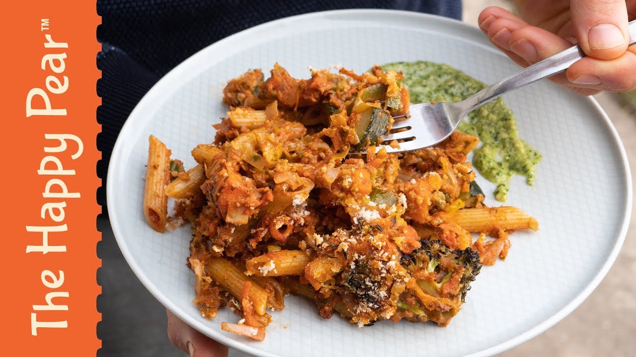 Vegan Pasta Bake with Basil Pesto | The Happy Pear