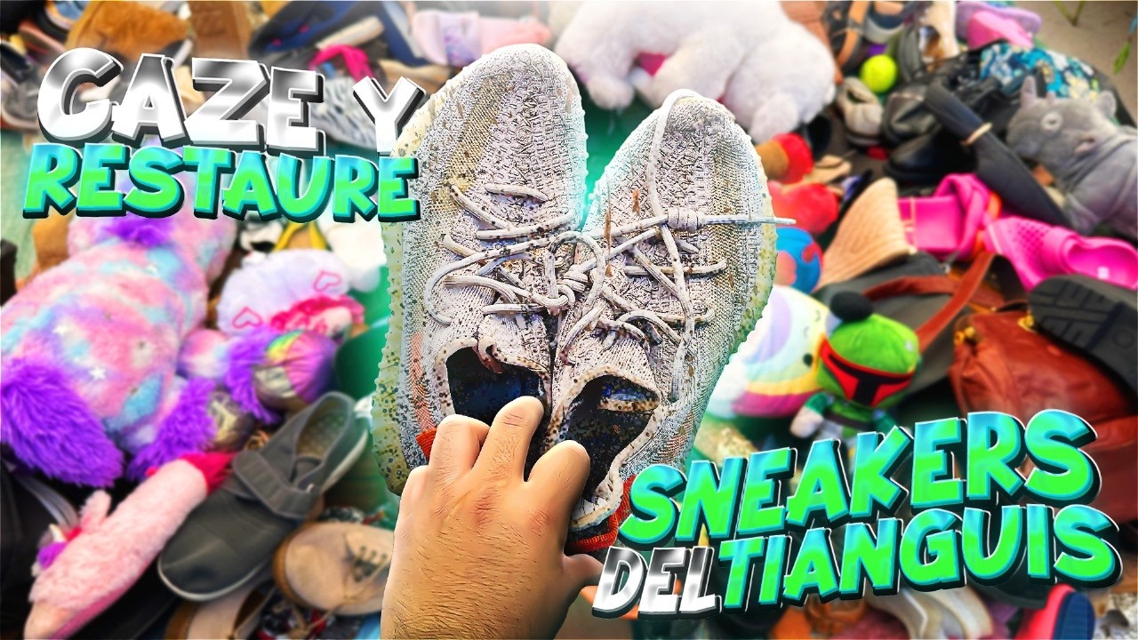 CAZANDO y RESTAURANDO SNEAKERS del TIANGUIS || Luis G