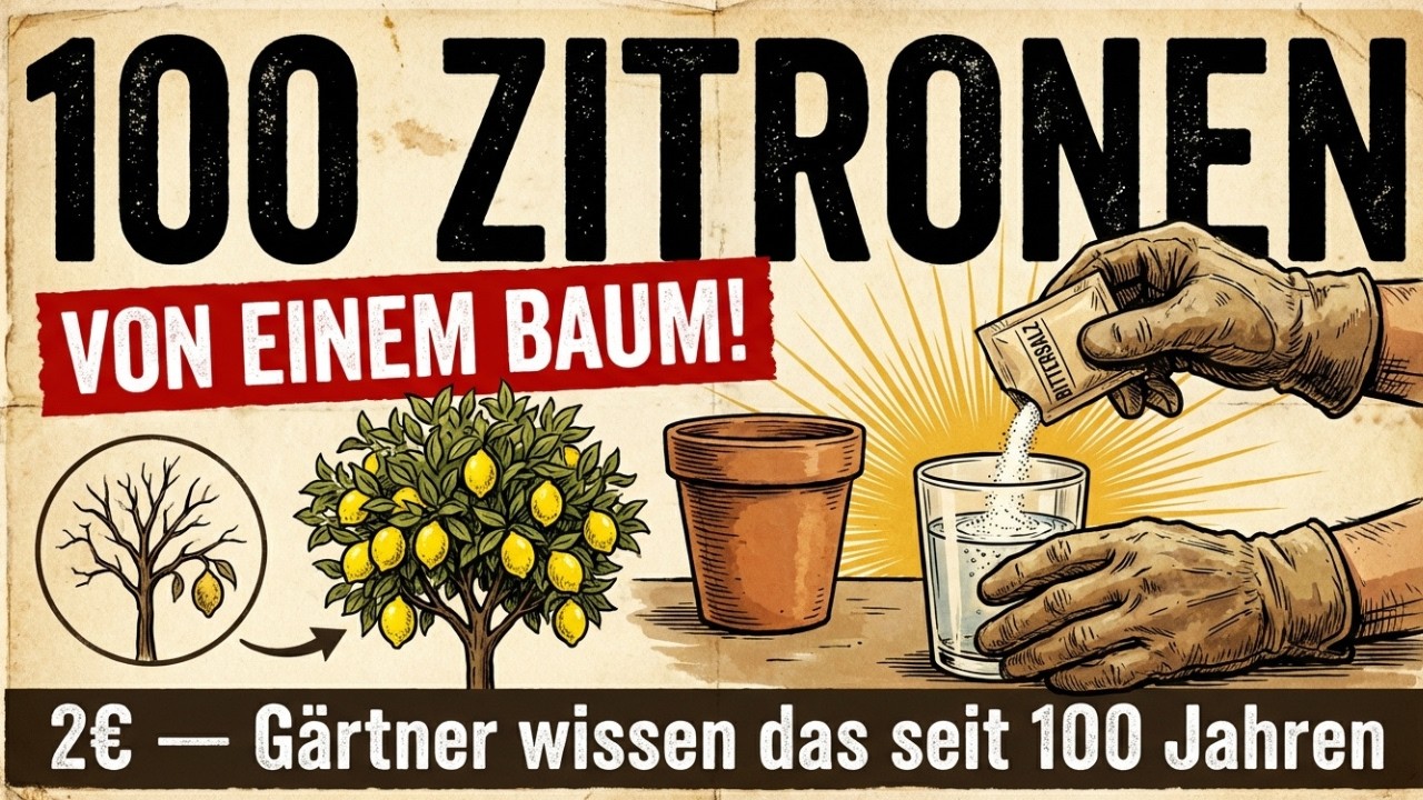 🍋 Ich gab es meinem Zitronenbaum – nach 50 Tagen trug er Früchte wie nie zuvor! (2€ Apotheke)
