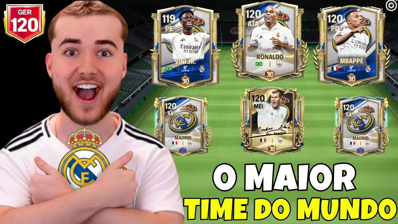 MONTEI o TIME INTEIRO do REAL MADRID - (GER MÁXIMO)