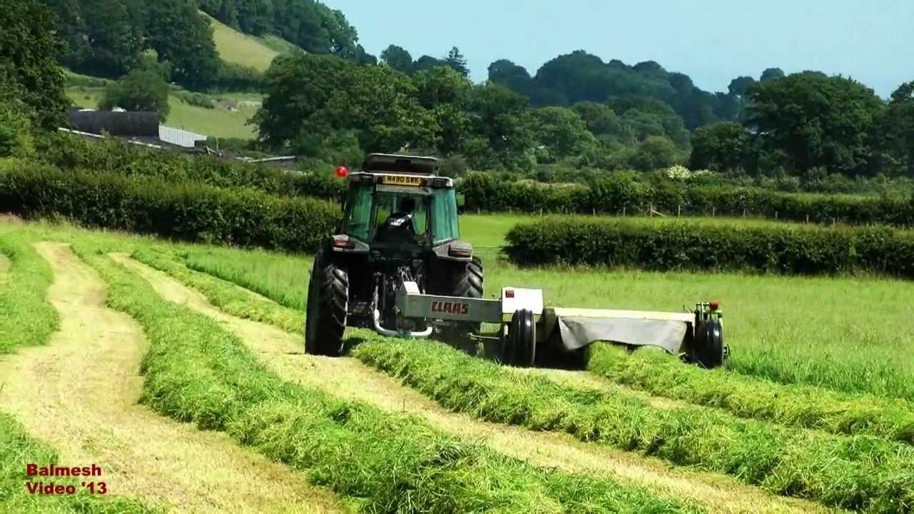 Mowing with Massey Ferguson 6170. - With Claas Semi-Mounted.