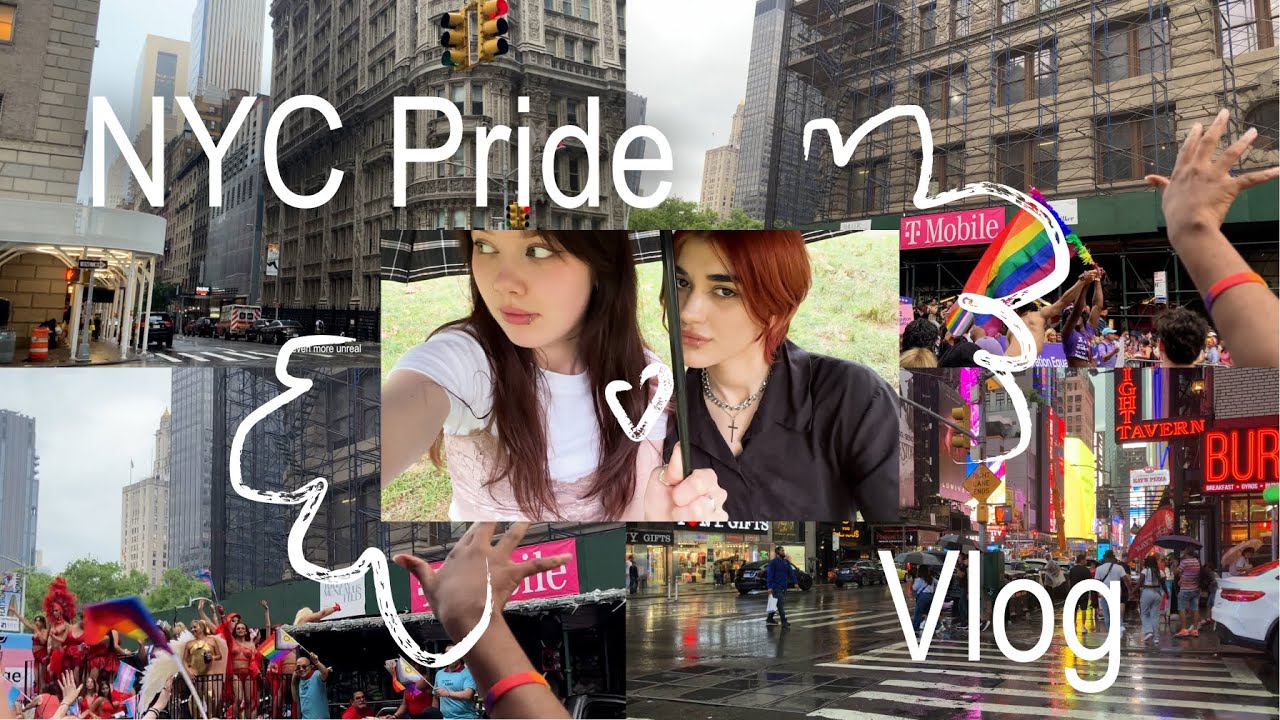 ENG SUB Slavic Girls NYC Pride wlw vlog | Central Park, China Town, Exploring Subway