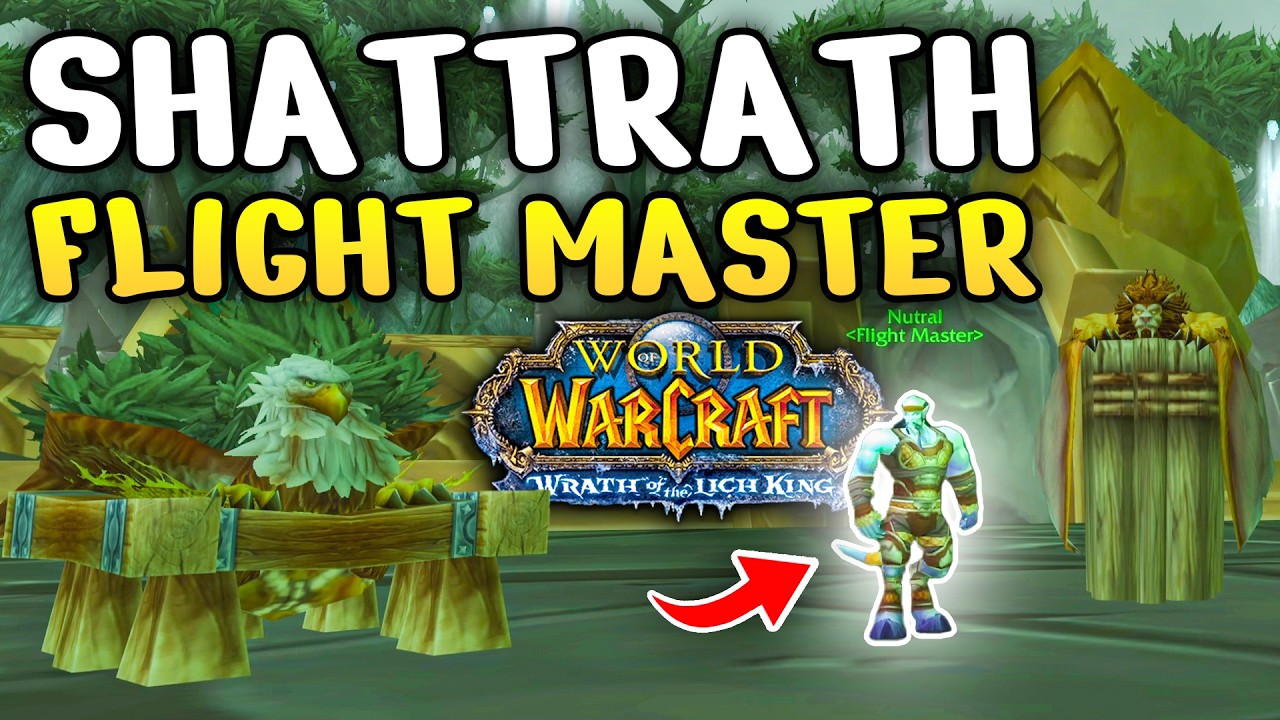 Shattrath Flight Master in WOTLK (Location)