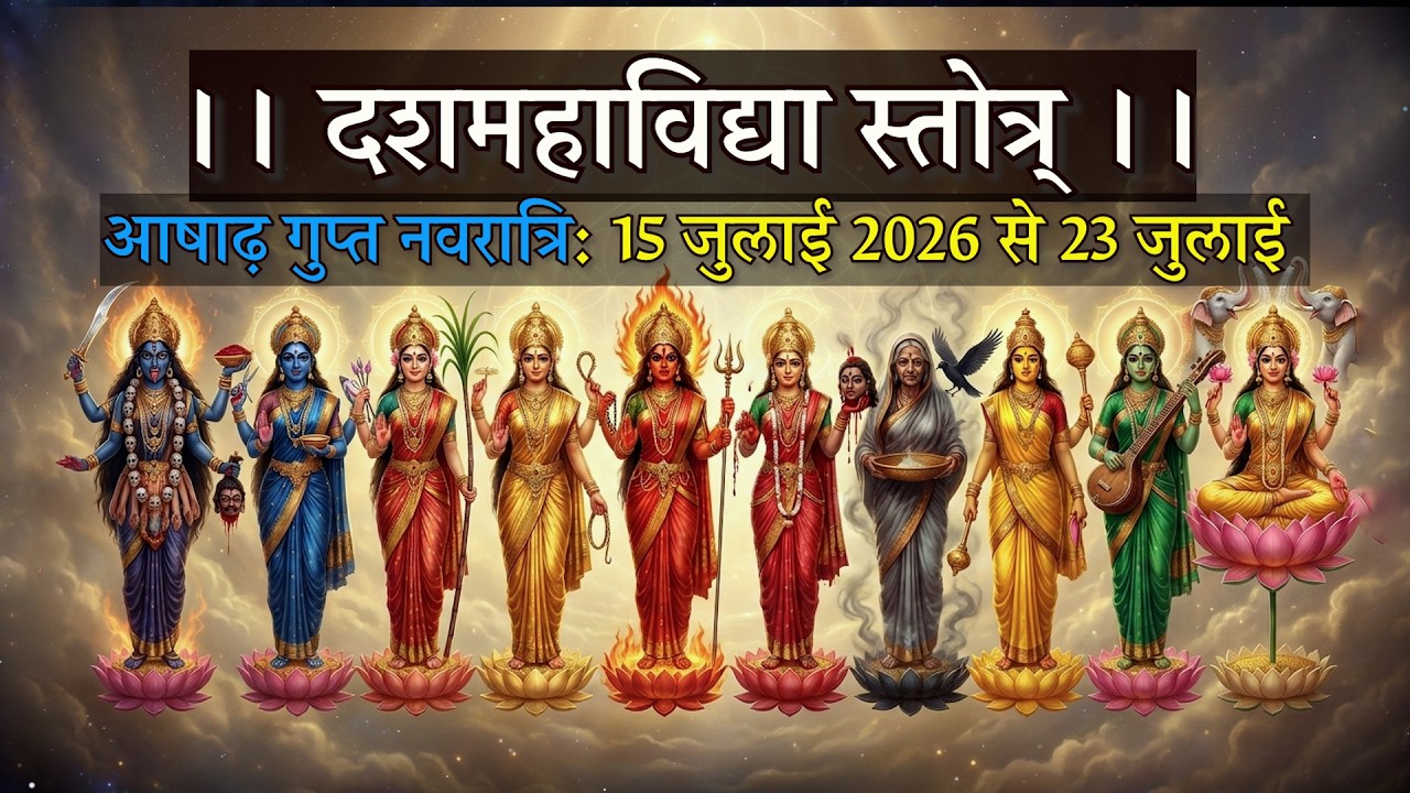 गुप्त नवरात्रि दशमहाविद्या स्तोत्र | 10 Mahavidya Powerful Mantra | Gupt Navratri Special