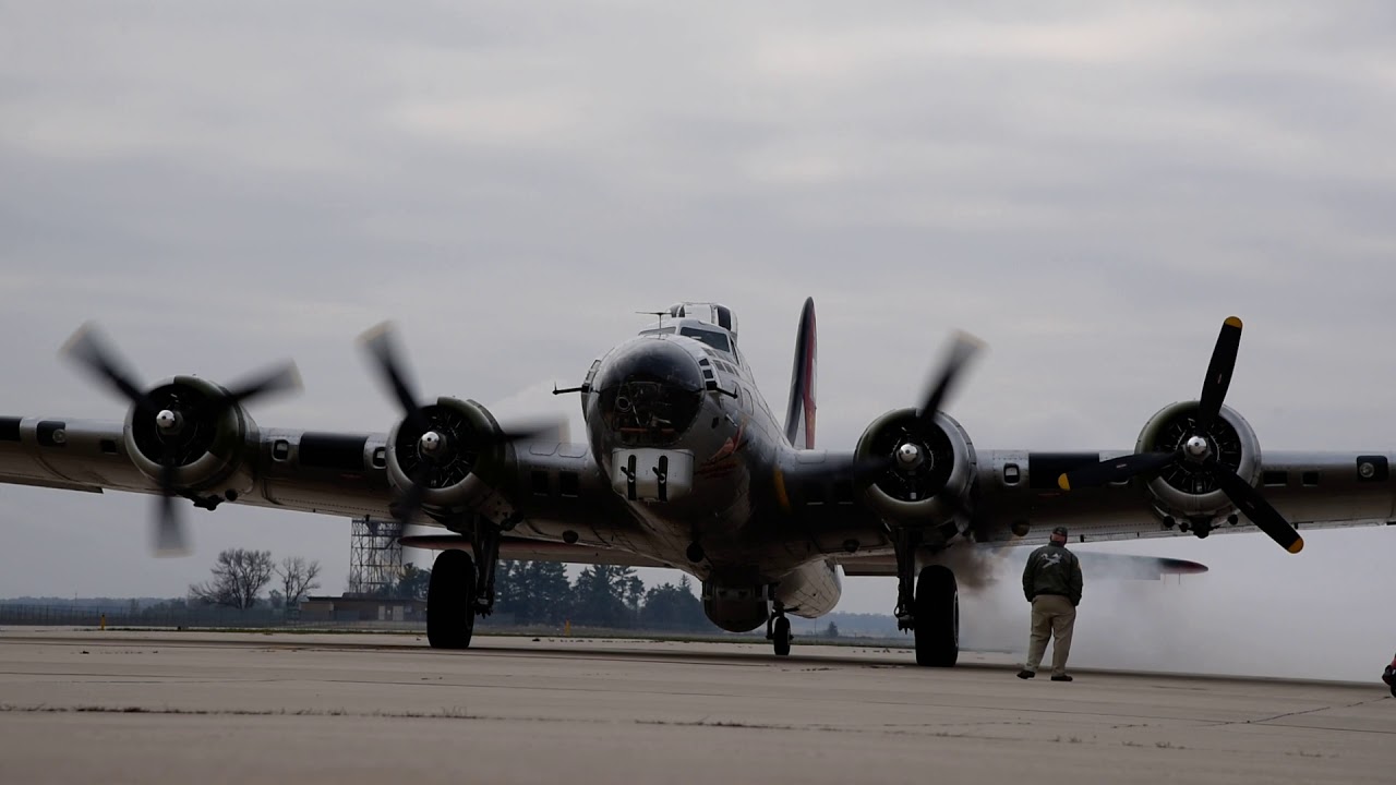 B-17 Cold Engine Start