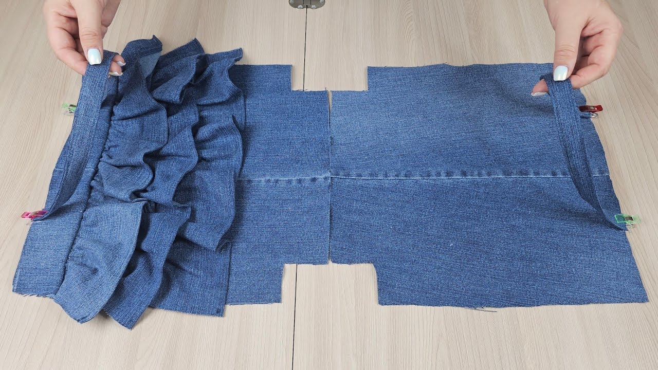 ✂️ Не выбрасывайте старые джинсы! Сделайте из них сумку, которой будут завидовать!