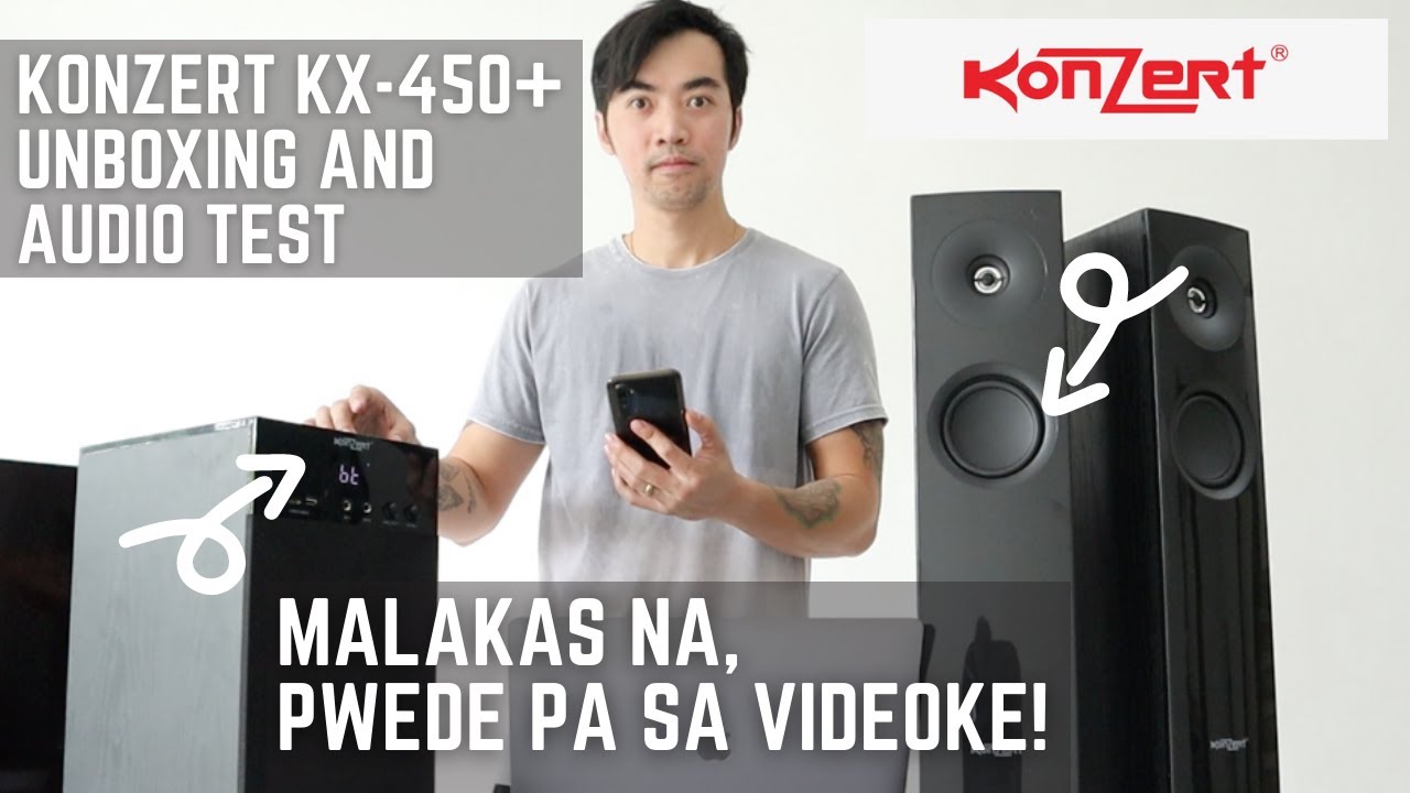 KONZERT KX450+ Multimedia Speaker | Unboxing, Review, Audio Test and Sample | Pwede sa Videoke