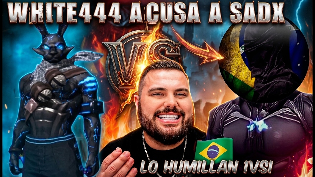 SADX FF vs CONEJO HACKER👺🔥WHITE444 ACUSA A SADX AL VER LO QUE PUEDE HACER - ZELIKA