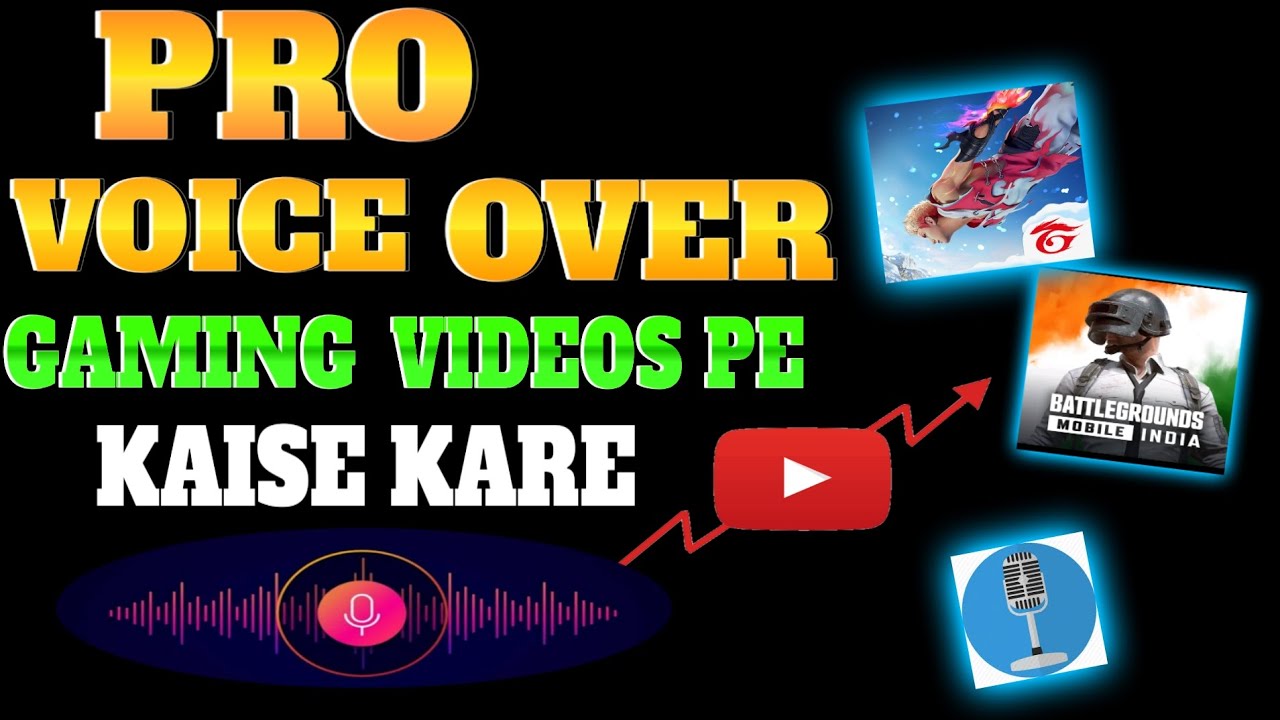 PRO VOICE OVER GAMING VIDEOS PE KAISE KARE || HOW TO PROFESIONAL VOICE OVER IN GAMING VIDEOS