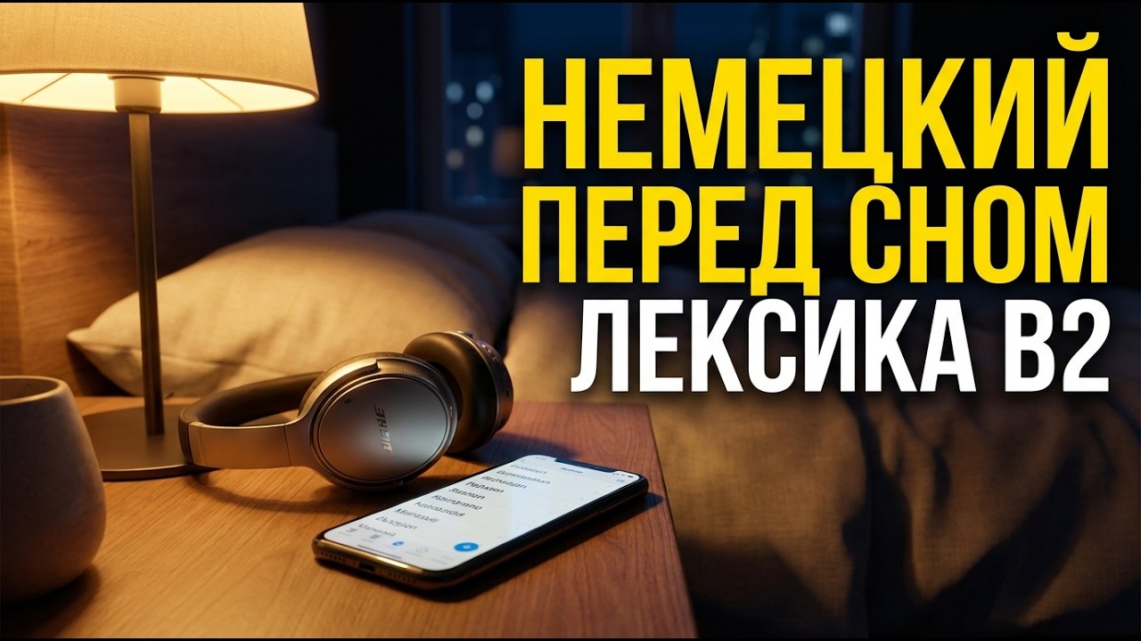 Немецкий перед сном: Лексика B2 (Пока ты спишь) 🌙✨