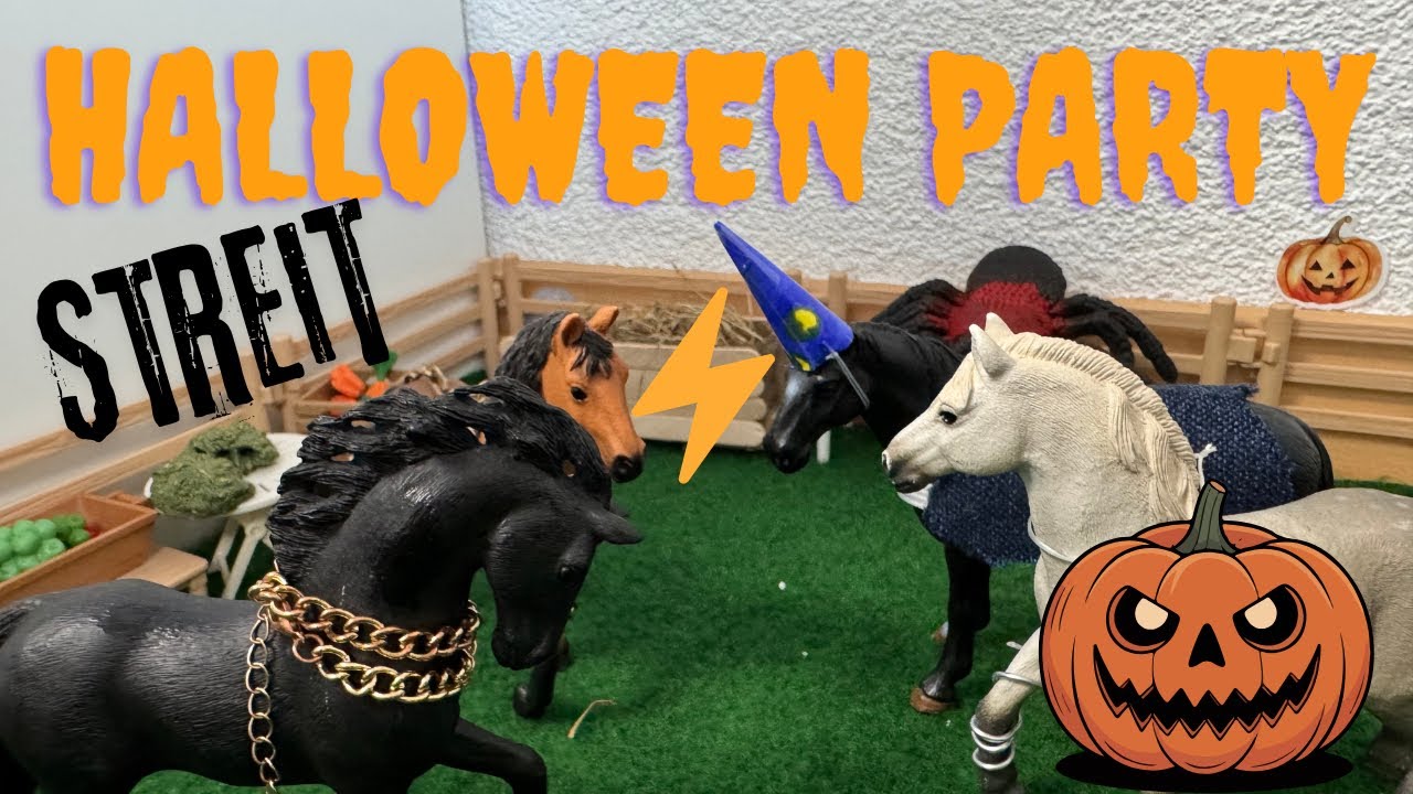Halloween 🎃 Spezial|| Grosser Streit 💀👻🎃#schleich #schleichpferde #halloween 