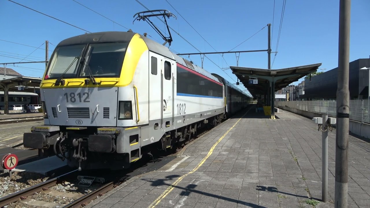 Treinen/Trains op station Kortrijk/Courtrai 9-8-2022