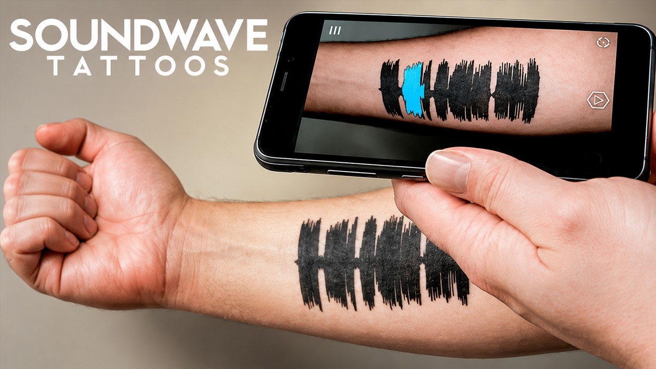 SKIN MOTION &ndash; Soundwave Tattoos You Can Hear With an App