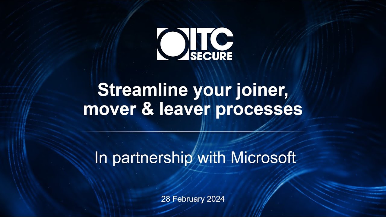 Streamline your joiner, mover & leaver processes - in partnership with Microsoft