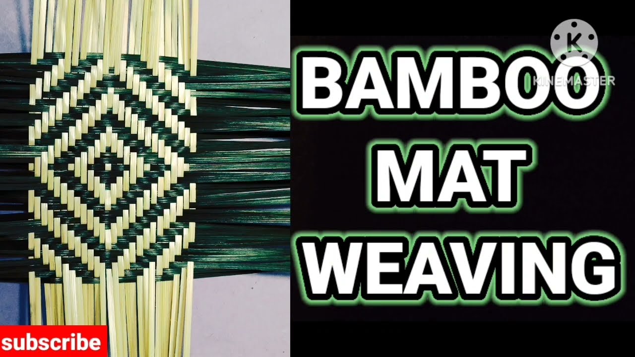 How to make Bamboo mat weaving #youtube #weaving #bamboocraft #tablemat