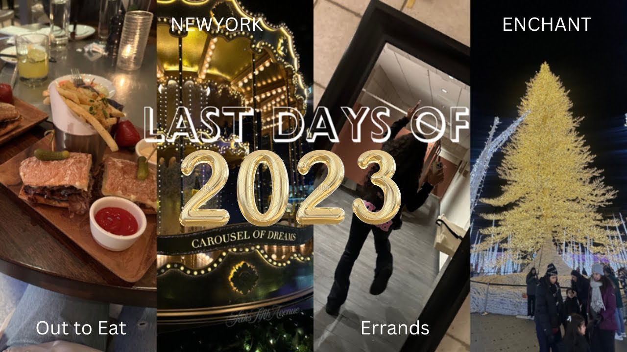 Spend the LAST DAYS OF 2023 W/ME | Newyork Trip, Enchant Christmas, Out to Eat, Errands| ThePaytonB