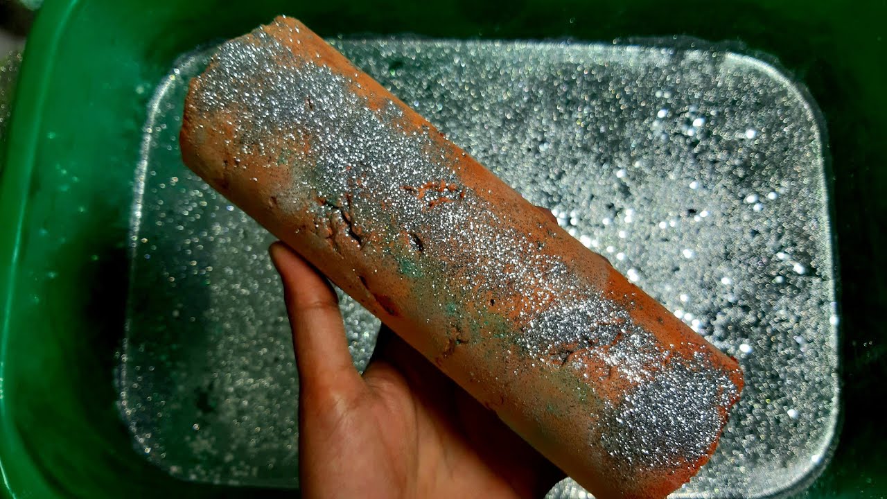 Dusty Gymchalk Cylinder Reform Crush Water Crumbles #dustygymchalk #oddlysatisfyingasmr #watercrumbs