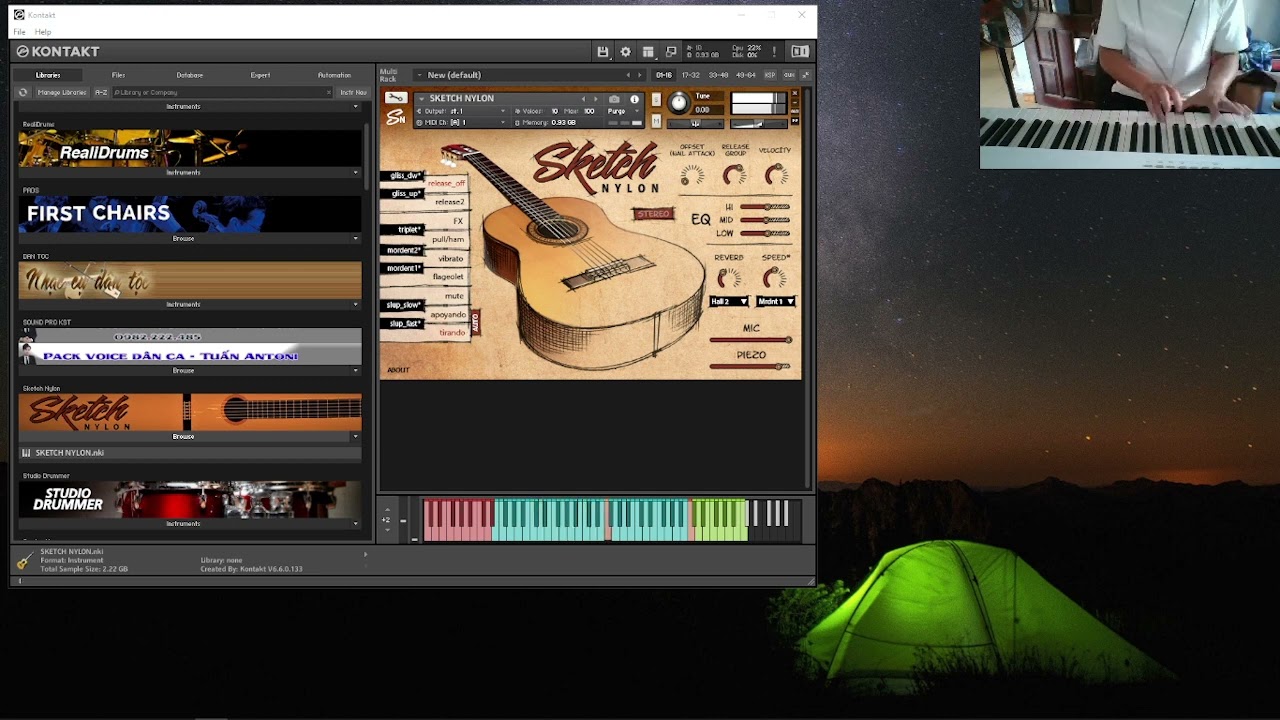 DEMO SKETCH NYLON KONTAKT LIBARY