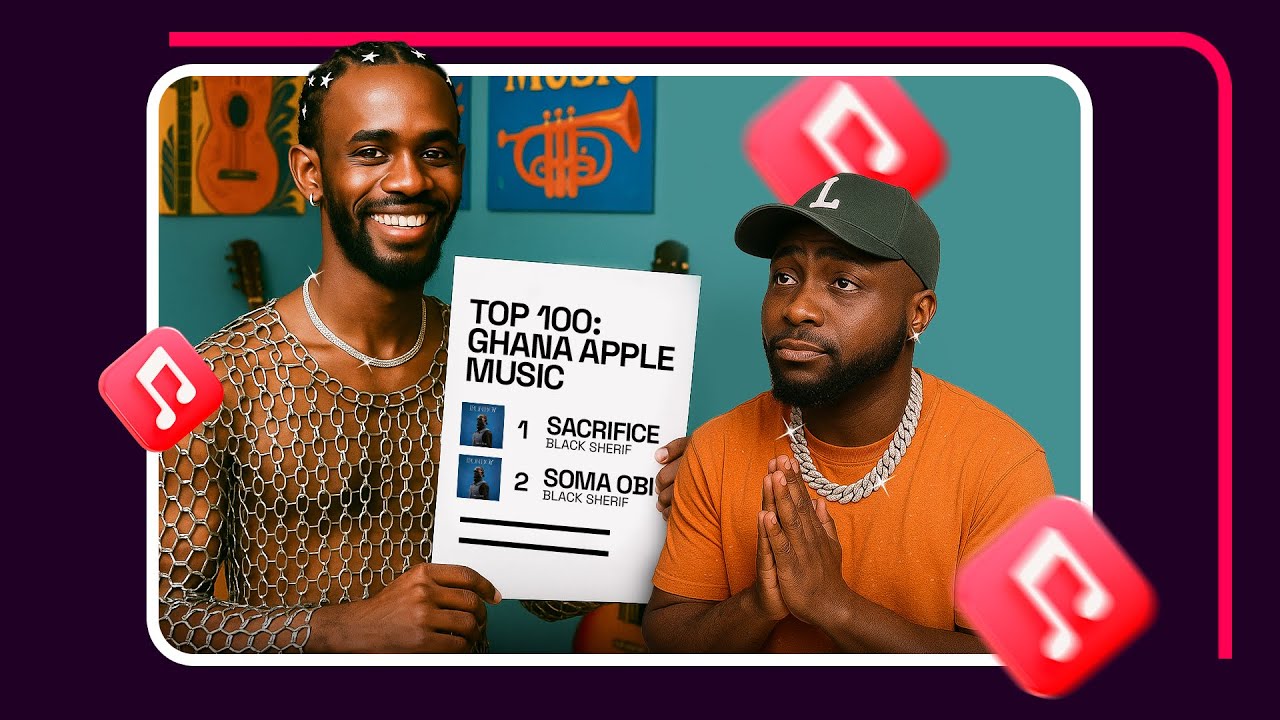 Davido Pleads with Black Sherif as ‘Iron Boy’ Tops Apple Music Ghana Charts!