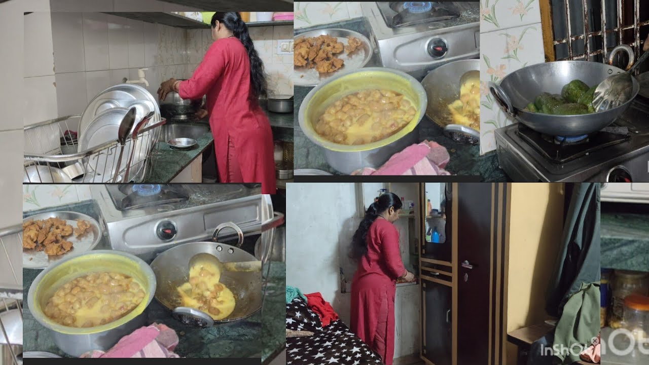 🌄शाम से लेकर सुबह तक घर के ढेर सारे काम, गांवकाशाम 😋सादा सिंपल खाना 🍲