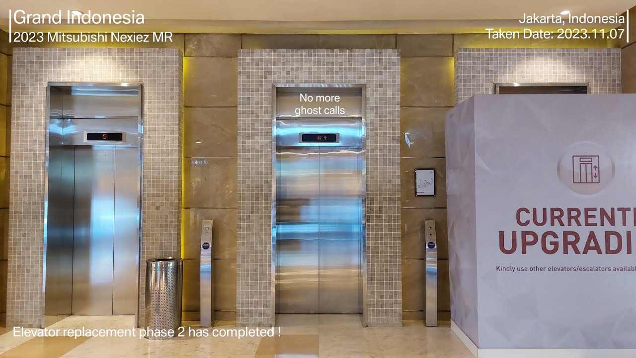 Grand Indonesia's Elevator Replacement Phase 2 has Completed - Mitsubishi Nexiez-MR Elevators