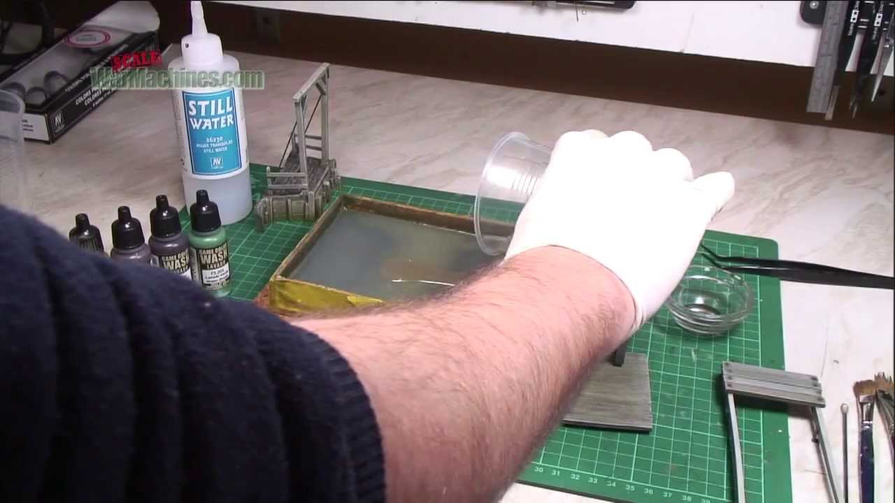 Как использовать краску Still Water с красками Vallejo.