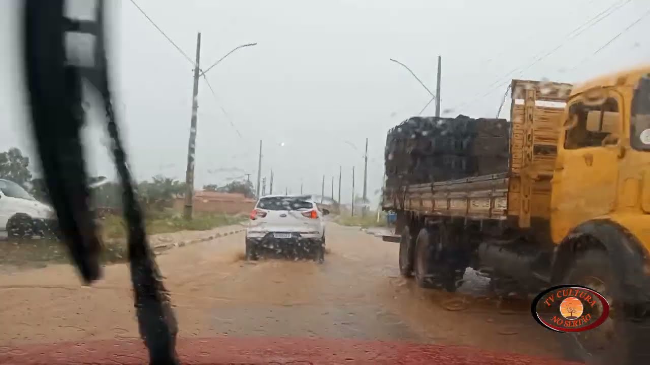 Chuvas Fortes com Alagamentos na Região de Irecê Bahia Brasil 