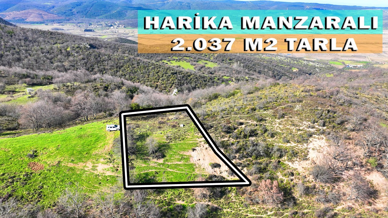 2174- FİYAT: 299.000 TL Gönen'de Resmi Yola Cephe 2.037 m2 Tarla