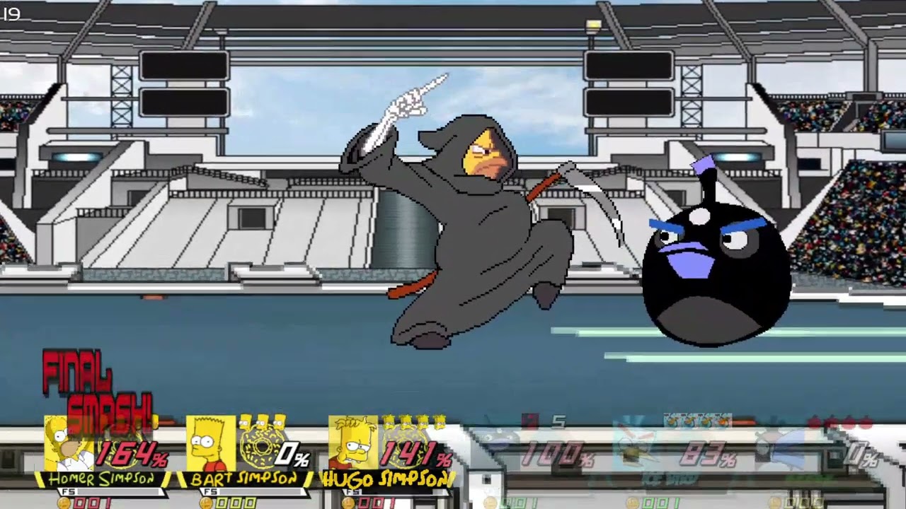 Simpsons vs Angry birds