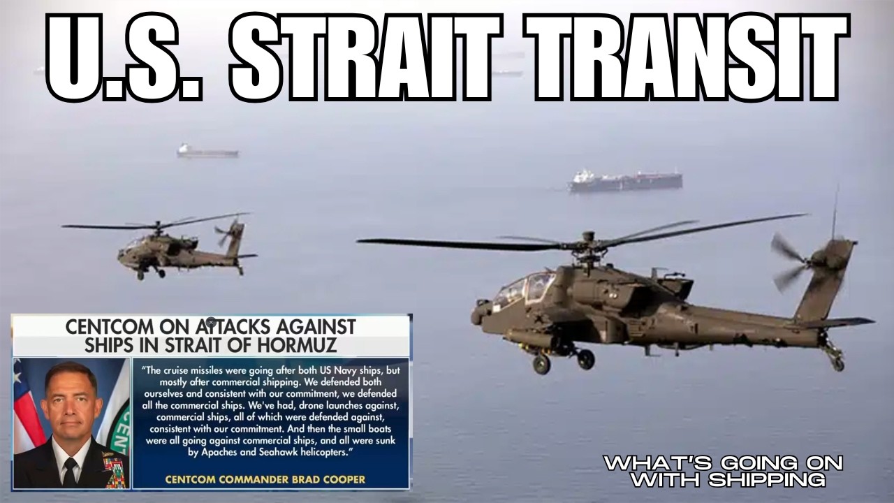 Two U.S. Flagged- Commercial Ships Sail Through the Strait | How Does the Military Convoy Ships?