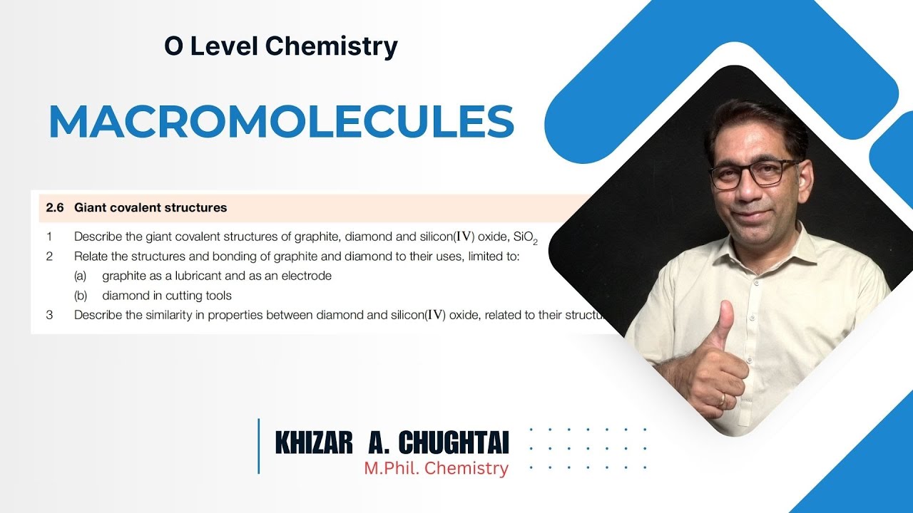 MACROMOLECULES, O Level Chemistry - Complete Lecture (Urdu)