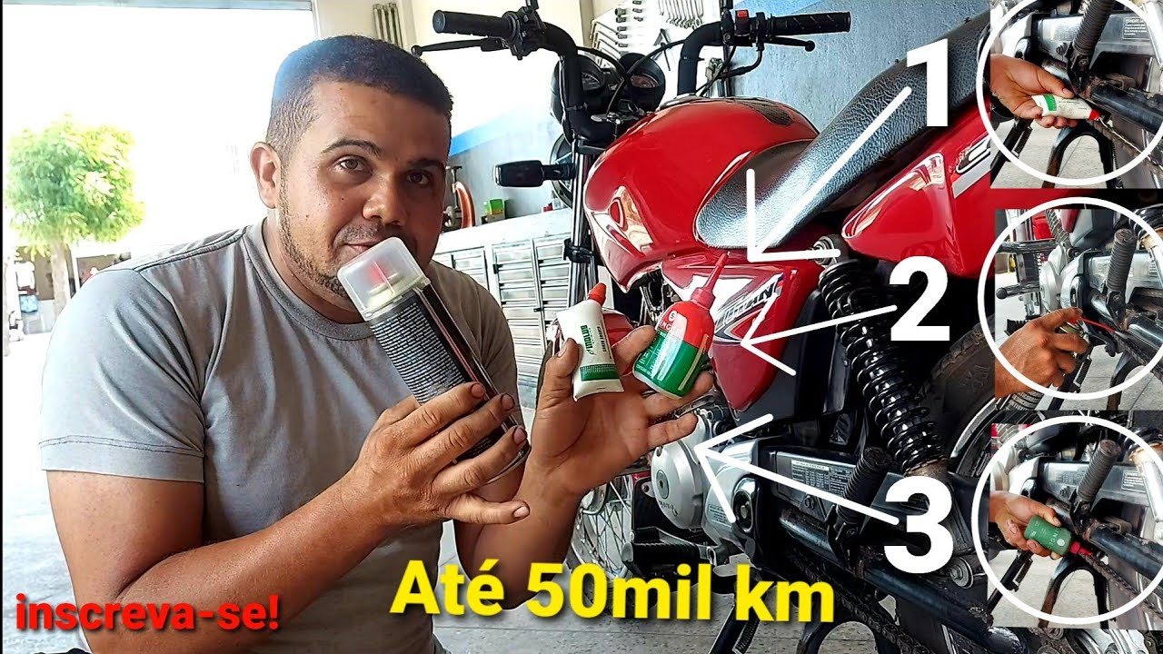 O melhor lubrificante para corrente pra fazer o kit transmissão durar veja