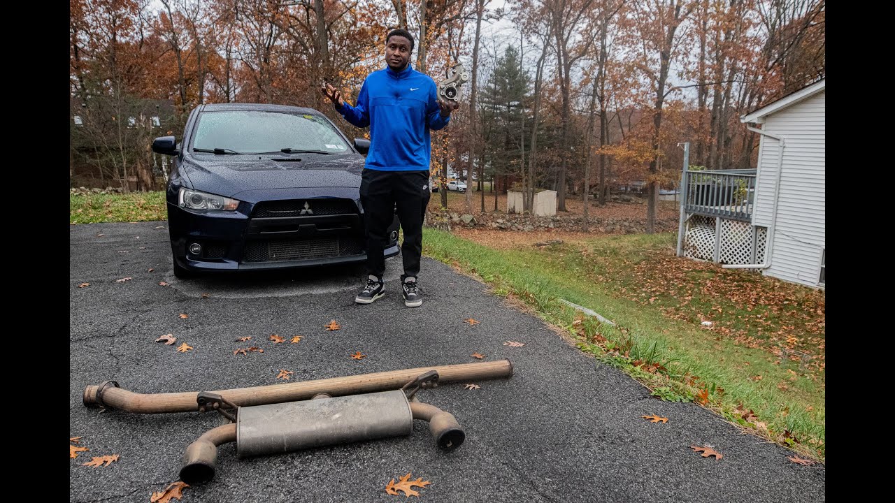 New Turbo and single exit exhaust  for the Evo x