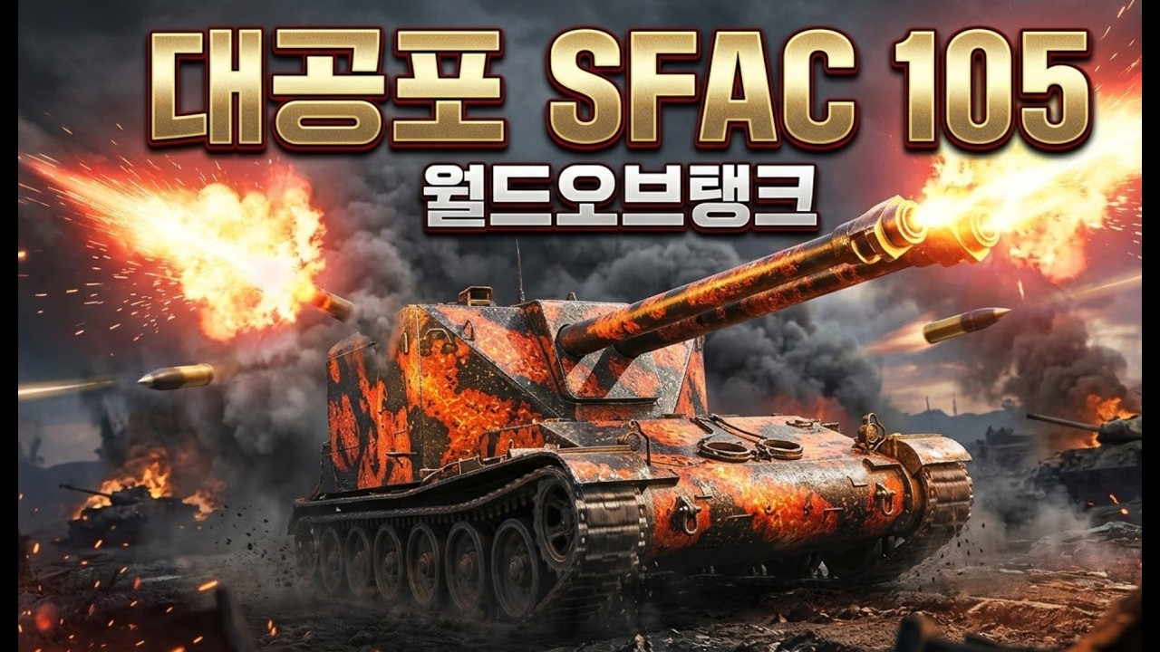 재미난 쌍열포 SFAC 105 탱크 [월드오브탱크]