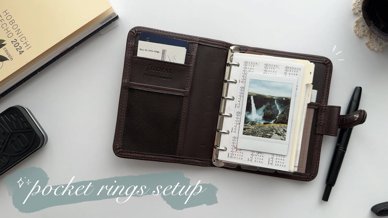 Установка карманных колец в Filofax Ranger | lindseyscribbles