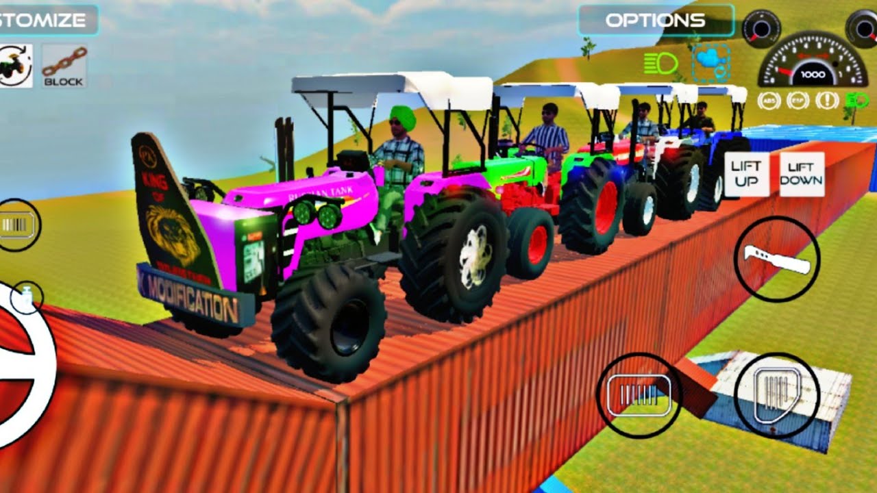 Drive JCB and Uploading Stone 🚜 From Dumper Truck in game (4) #tractor #jcb #truck #gaming 