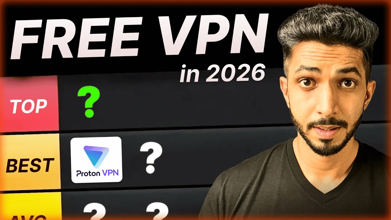 6 Best FREE VPN In India (2026) 🇮🇳 | बिल्कुल FREE और Safe VPN | 100% Tested! ⚡️