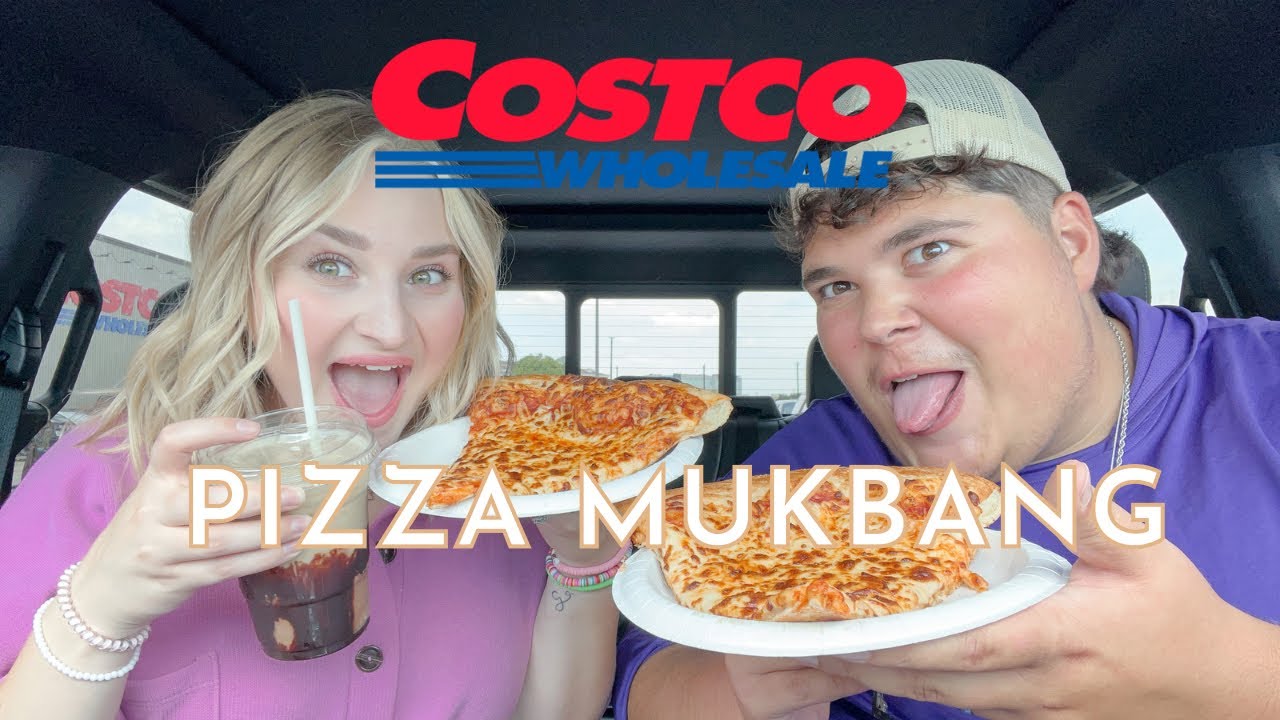 Costco pizza MUKBANG | COUPLE spills the TEA!!! | Talking about marriage & more | THE BASHAMS