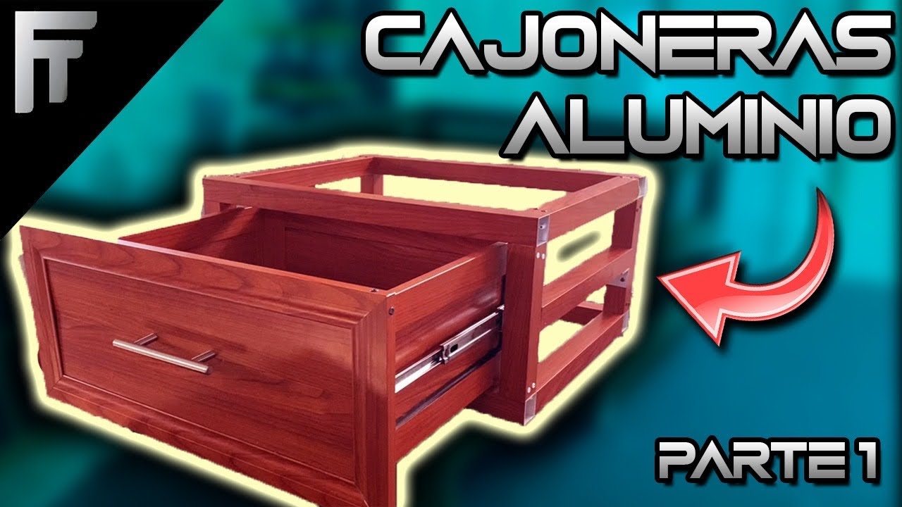 Cómo fabricar unas cajoneras en ALUMINIO para cocina con estructura para empotrar FÁCIL 1 parte