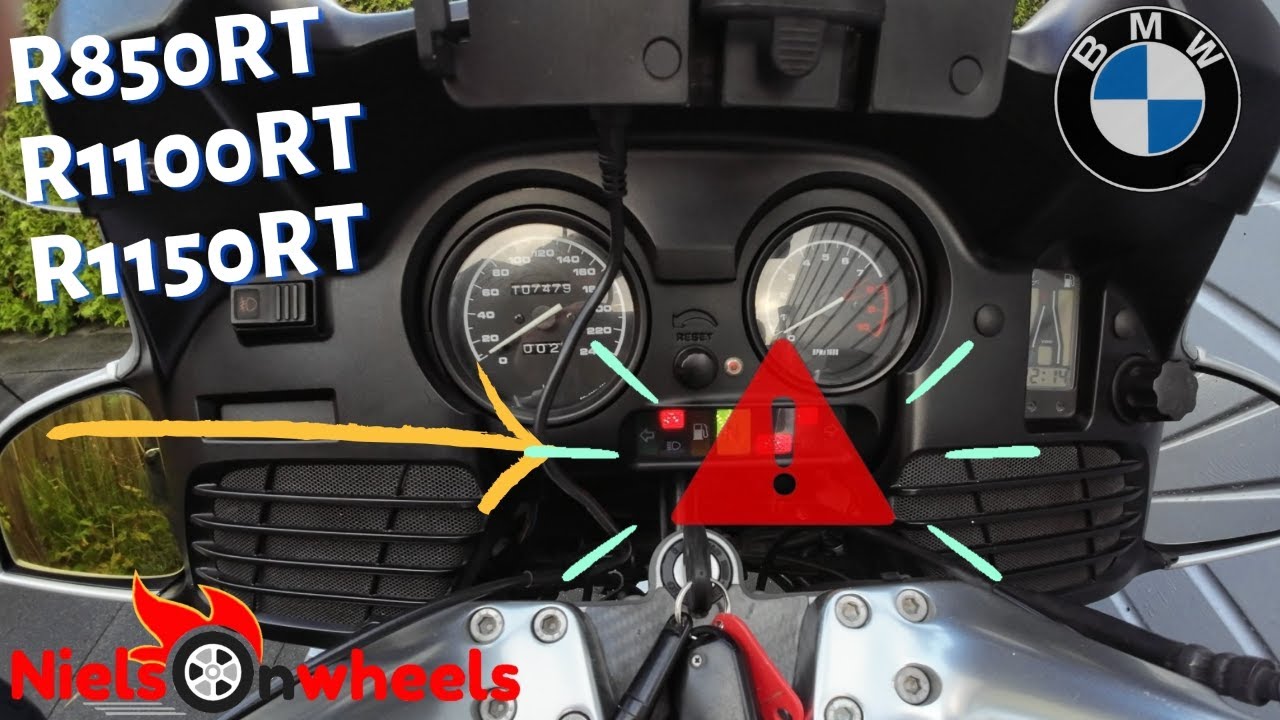 BMW Motorcycle Warning Light Diagnosis and Fix EASY DIY