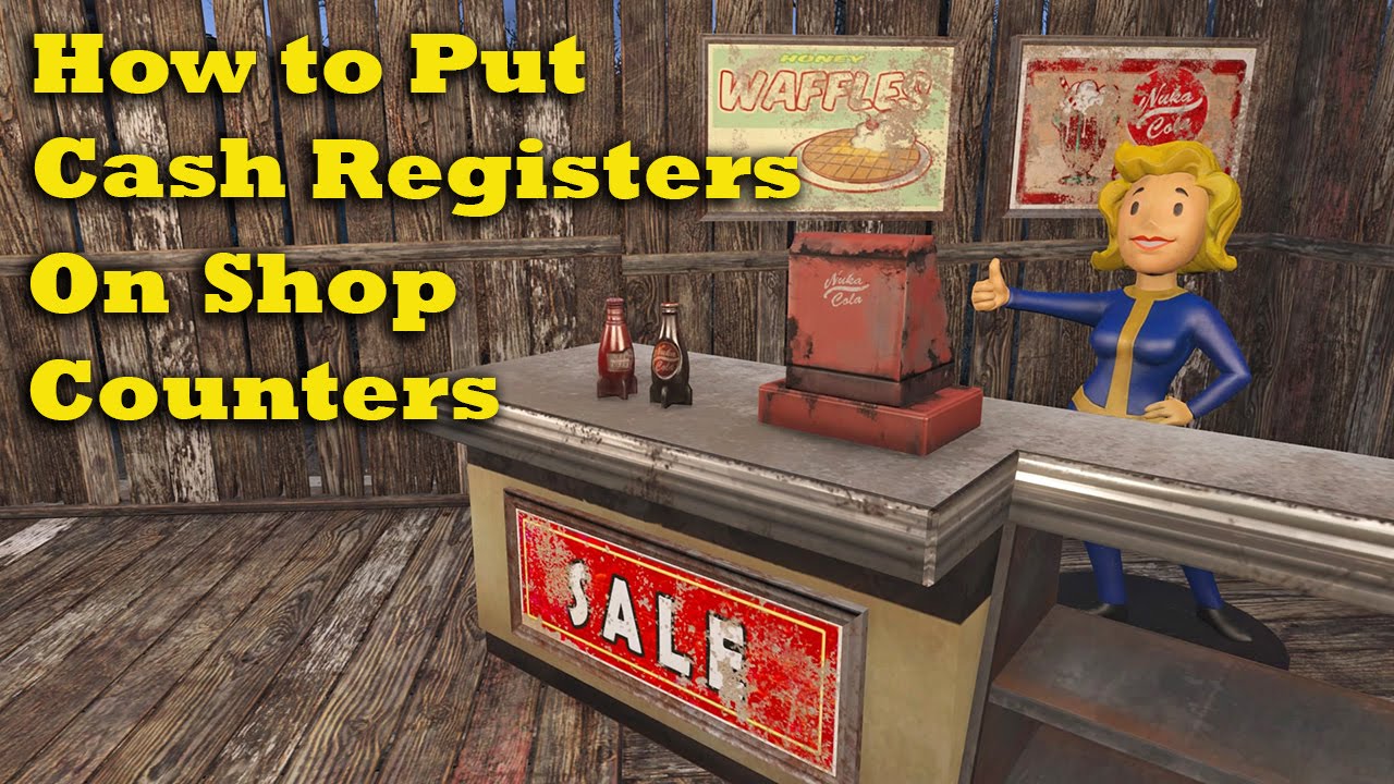 Советы и хитрости для Fallout 4: Как разместить кассовые аппараты на прилавках магазинов